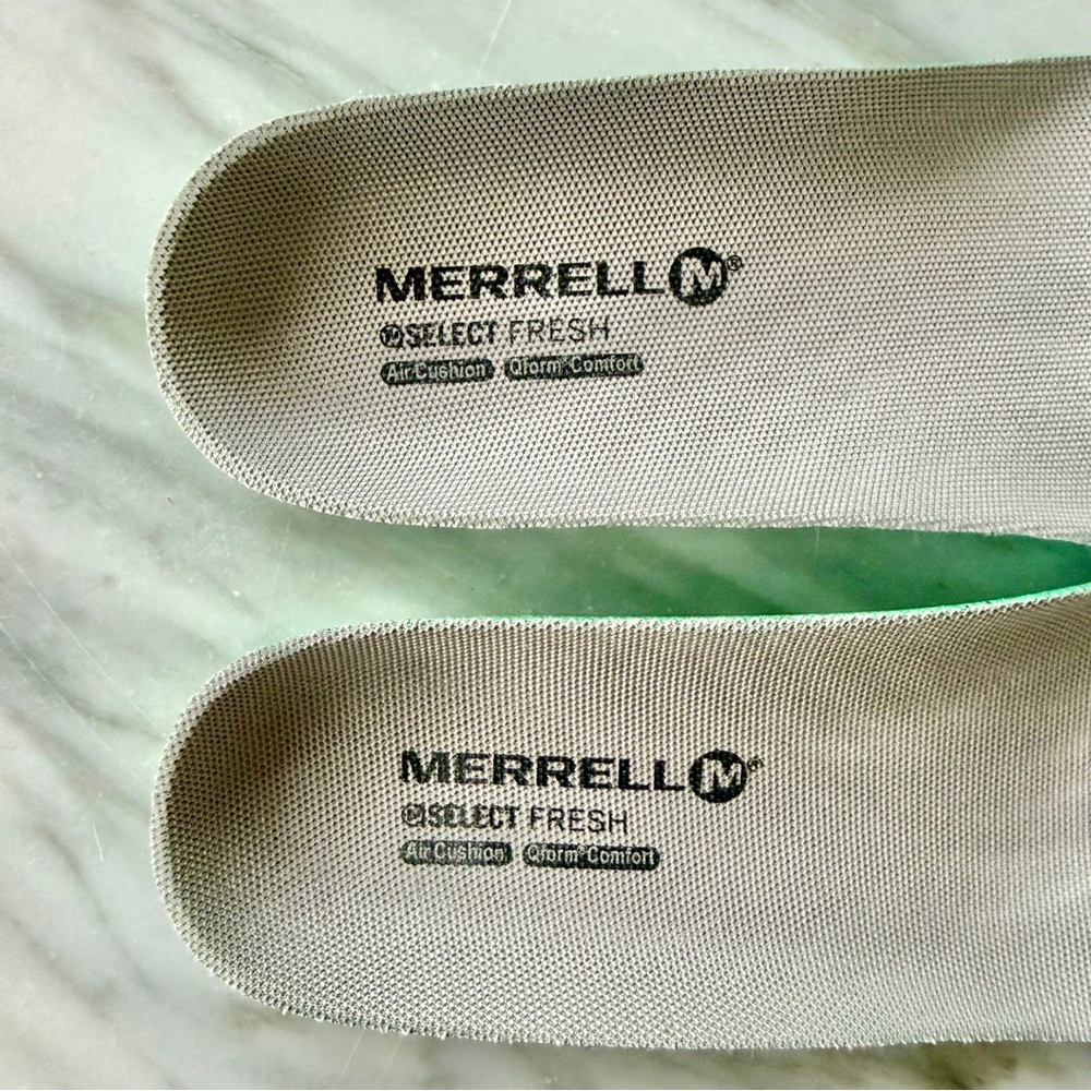 Merrell•Size 8•Women's Encore Moc•Pro Shine•Slip-Resistant•Maui Blue•Work Shoe - Picture 12 of 16